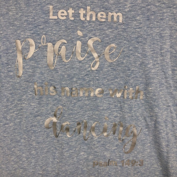 Christian V Necked Sheer T-Shirt w/Scripture by Mossimo size M - Picture 2 of 5